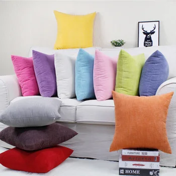 

Jacquard Corduroy Pillow Case Square Little Corn Kernels Pillow Cover Home Decor Bedding Waist Cushion Cover for Sofa Bed