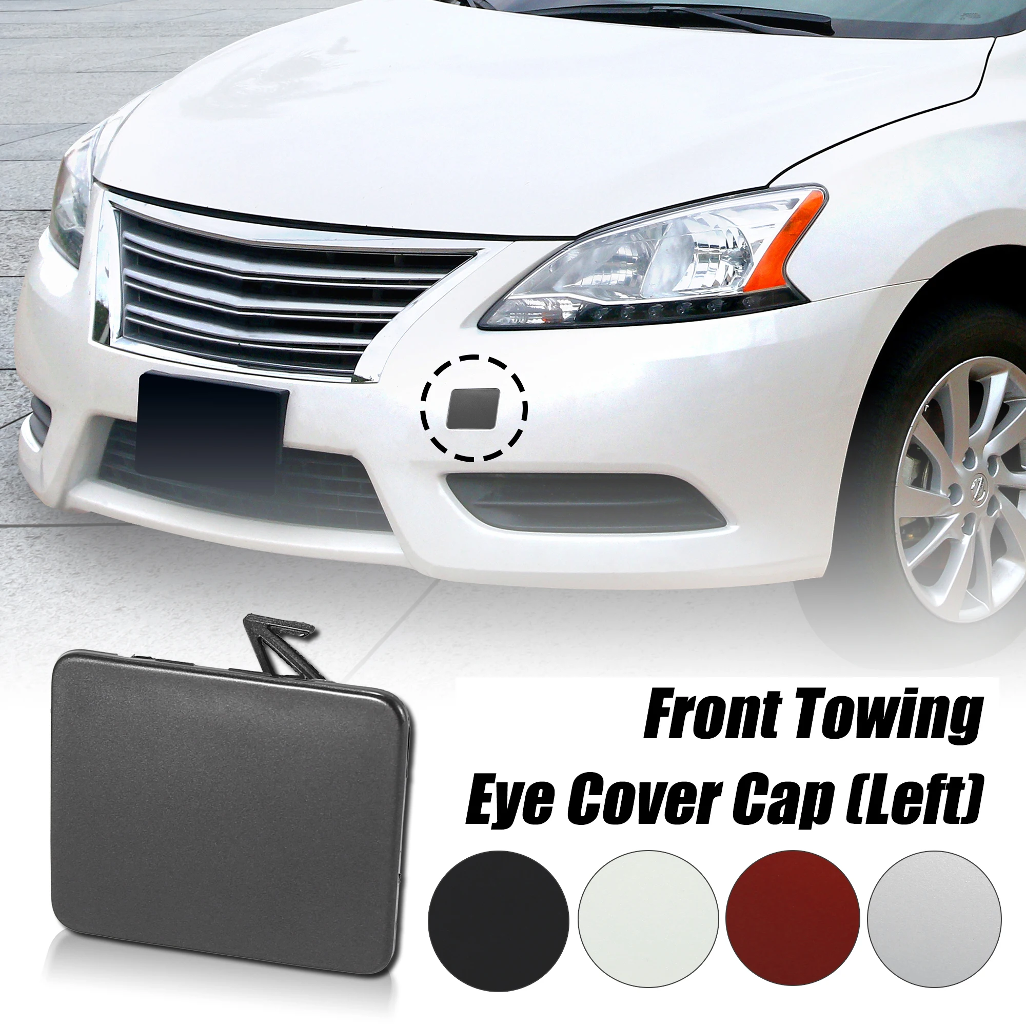 Uxcell Front Bumper Tow Hook Towing Eye Cover Cap Replacement 622A0-3SH0A for Nissan Sentra 2013 2014 2015
Uxcell Front Bumper Tow Hook Towing Eye Cover Cap Replacement 622A0-3SH0A for Nissan Sentra 2013 2014 2015