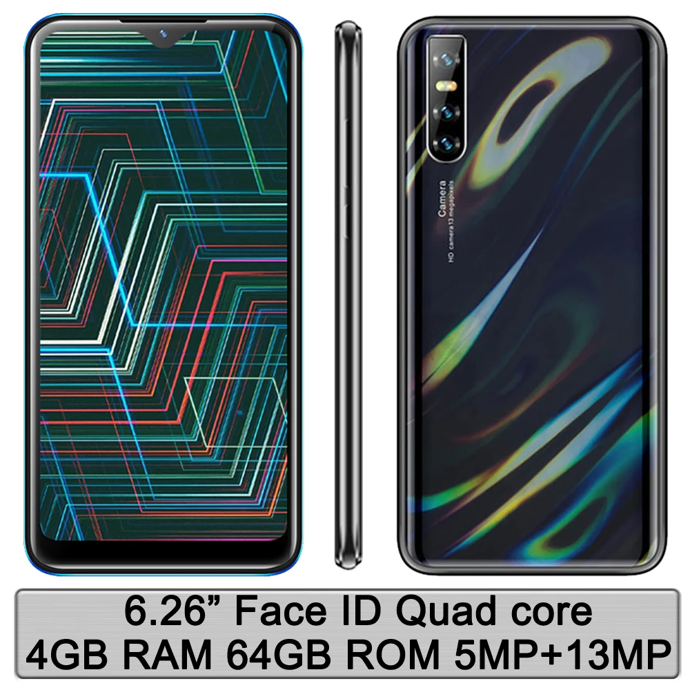 Оригинальные мобильные телефоны глобальная версия Note9 4 Гб ОЗУ 64 ПЗУ 6 26 дюйма с