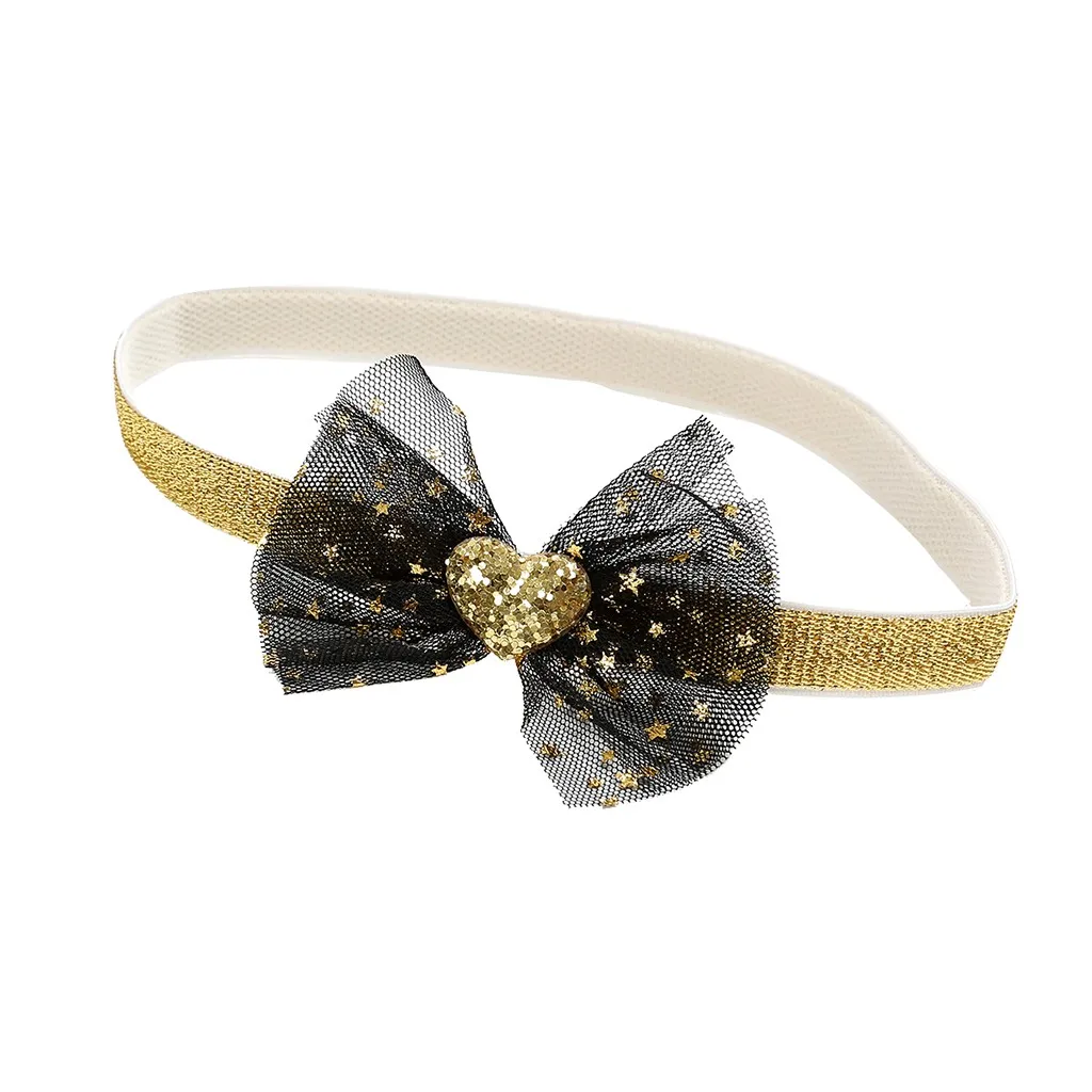 baby girl headband Infant hair accessoriesBaby bow net yarn headband hair band Toddlers bandage Ribbon newborn headwrap