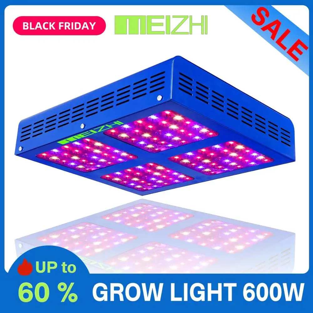 

MEIZHI Reflector 450W LED Grow Light Full Spectrum Veg Bloom Hydroponics Indoor