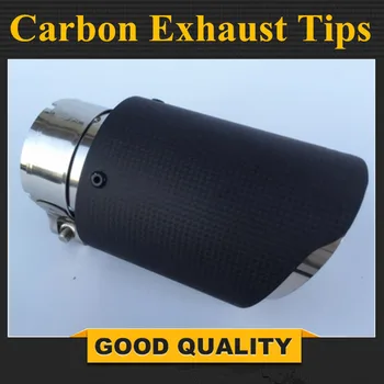 Universal Car Rear Round Exhaust Pipe Tail Muffler Tip Stainless Steel Carbon Fiber Automobile Muffler Tip Replacement Car Acce
Universal Car Rear Round Exhaust Pipe Tail Muffler Tip Stainless Steel Carbon Fiber Automobile Muffler Tip Replacement Car Acce