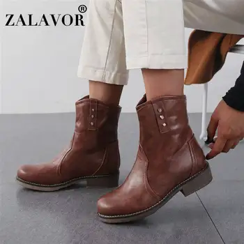 ZALAVOR 2020 Winter Pu Leather Keep Warm Women Boots Fashion Comfortable Flats Ankle Boots Daily Botas Footwear Size 34-43 
ZALAVOR 2020 Winter Pu Leather Keep Warm Women Boots Fashion Comfortable Flats Ankle Boots Daily Botas Footwear Size 34-43