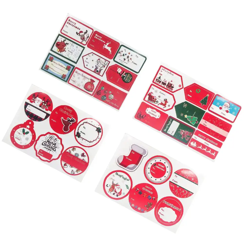 20pcs christmas themed sticker interesting cartoon self adhesive