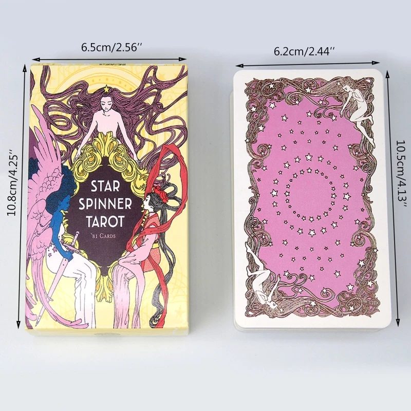Brand New 81 Cards Deck Star Spinner Tarots Full English Oracle Card Divination Fate Family Party Fun Board Game
Brand New 81 Cards Deck Star Spinner Tarots Full English Oracle Card Divination Fate Family Party Fun Board Game