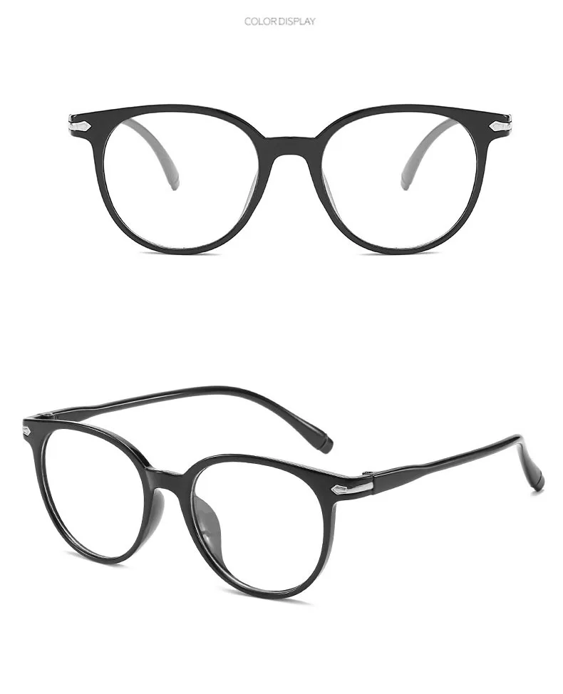 Damskie okrągłe okulary dla krótkowzrocznych Oprawki żywica dla wady -0.5 -1.0 -1.5 -2.0 -2.5 -3.0 do -6.0 -7.0 -8.0 12 H521b749339da4b2b88b6951b2f6a704dB