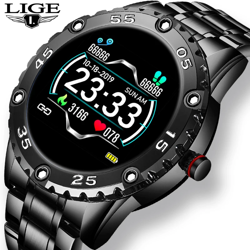 LIGE New Smart Watch Men IP67 Waterproof Heart Rate Fitness Tracker Pedometer For Android ios Steel Band Sports Men smart watch
LIGE New Smart Watch Men IP67 Waterproof Heart Rate Fitness Tracker Pedometer For Android ios Steel Band Sports Men smart watch