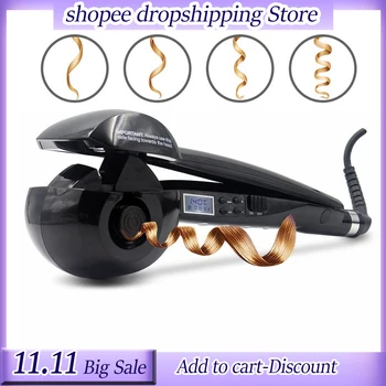 Auto Hair Curling Iron Steam Curling Wand Hair Curler LED Display Ceramic Rotating Curler Dual Voltage Curling Irons for Women
Auto Hair Curling Iron Steam Curling Wand Hair Curler LED Display Ceramic Rotating Curler Dual Voltage Curling Irons for Women