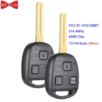 KEYECU 2pcs for Lexus ES330 RX330 RX350 RX400h Remote Control Car Key Fob 314.4MHz HYQ12BBT TOY48 Blade 39mm
KEYECU 2pcs for Lexus ES330 RX330 RX350 RX400h Remote Control Car Key Fob 314.4MHz HYQ12BBT TOY48 Blade 39mm