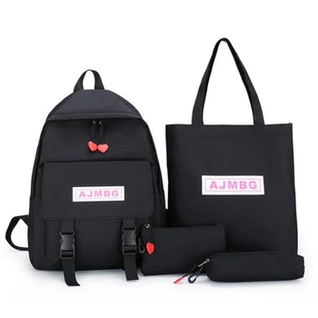 4Pcs/Set School Bags For Girls Boys Women Backpack Canvas School Backpackravel Bag Rucksacks Mochila College Backpack
4Pcs/Set School Bags For Girls Boys Women Backpack Canvas School Backpackravel Bag Rucksacks Mochila College Backpack
