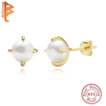 Fashion 18K Gold Plated Freshwater Pearl Earrings 2020 Elegant Authentic 925 Sterling Silver Jewelry For Women
Fashion 18K Gold Plated Freshwater Pearl Earrings 2020 Elegant Authentic 925 Sterling Silver Jewelry For Women
