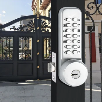 Mechanical Door Lock Set Waterproof Password Door Lock Push Button Combination Keyless Entry Look for Home Office
Mechanical Door Lock Set Waterproof Password Door Lock Push Button Combination Keyless Entry Look for Home Office