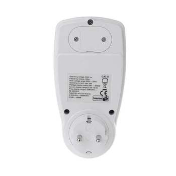 New EU Plug Plug-in Digital LCD Energy Monitor Power Meter Electricity Electric Usage Monitoring Socket
New EU Plug Plug-in Digital LCD Energy Monitor Power Meter Electricity Electric Usage Monitoring Socket