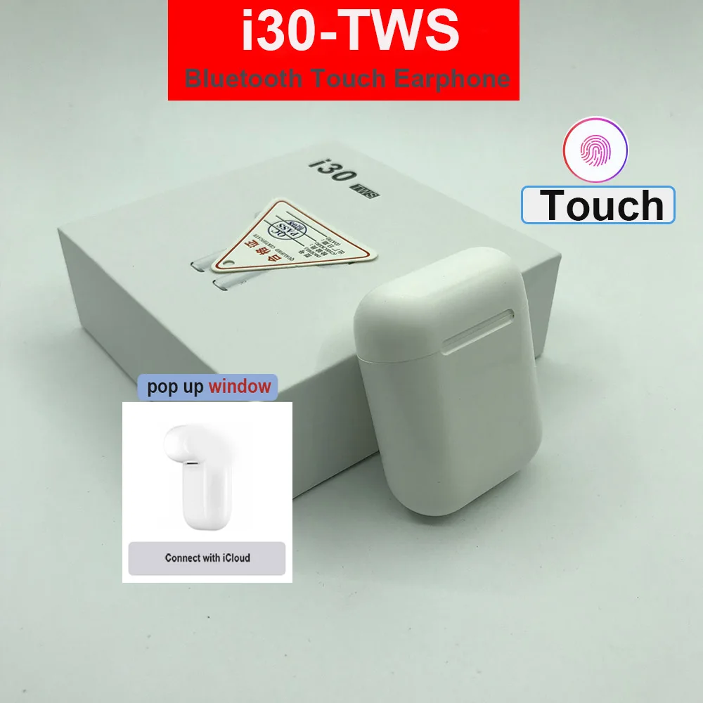 i30 tws Wireless Headphones Touch control Bluetooth Earphone 5.0 in Ear Auriculares Earbuds Headset For Apple iPhone Xiaomi
i30 tws Wireless Headphones Touch control Bluetooth Earphone 5.0 in Ear Auriculares Earbuds Headset For Apple iPhone Xiaomi