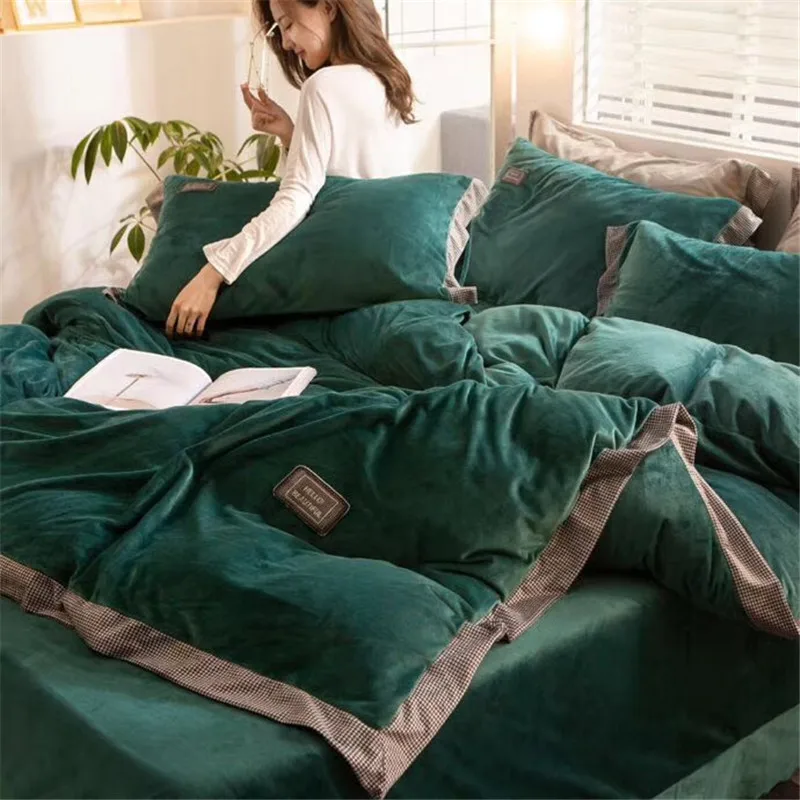 Flannel 4-piece Sheet Bedding Set Bed Coverlet Sheet Linen King Size Bedsheet Cozy Splice Comforter Queen Quilt and Pillowcases
Flannel 4-piece Sheet Bedding Set Bed Coverlet Sheet Linen King Size Bedsheet Cozy Splice Comforter Queen Quilt and Pillowcases
