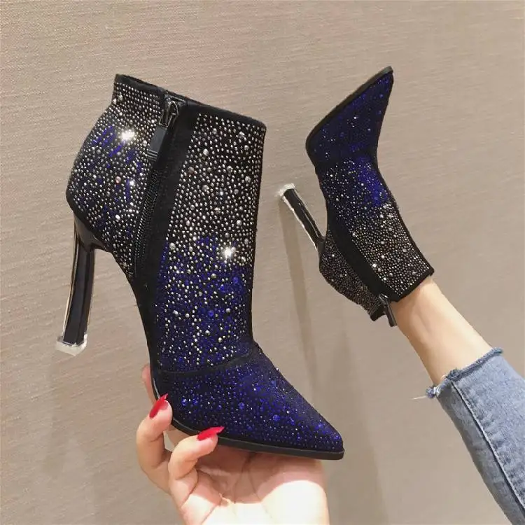 High-heeled Shoes With Short Boots Woman 2019 Thin Boots Rhinestone Increase Boots Boot
High-heeled Shoes With Short Boots Woman 2019 Thin Boots Rhinestone Increase Boots Boot