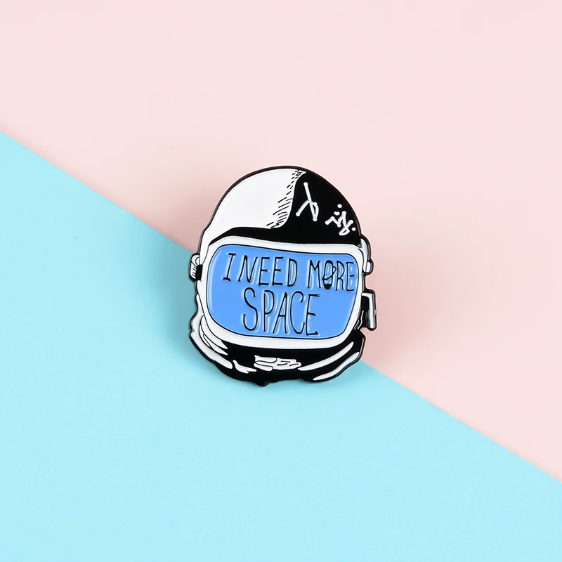 I Need My Space Astronaut Helmet Enamel Pin Cosmic Universe Spaceman Enamel Brooches Badge Lapel Pins
I Need My Space Astronaut Helmet Enamel Pin Cosmic Universe Spaceman Enamel Brooches Badge Lapel Pins