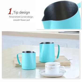 Stainless Steel Espresso Cup Milk Frother Barista Craft Coffee Cup Cream Milk Foam Mug Milk Frothing Jug Thermo Latte Art#2
Stainless Steel Espresso Cup Milk Frother Barista Craft Coffee Cup Cream Milk Foam Mug Milk Frothing Jug Thermo Latte Art#2