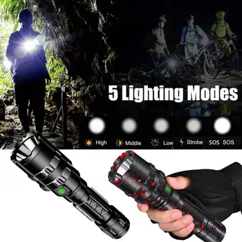 3320 P50 XHP50 1800Lumens LED Flashlight Portable Super Bright 5Modes Adjustable Torch with 26650 Battery Waterproof Lighting
3320 P50 XHP50 1800Lumens LED Flashlight Portable Super Bright 5Modes Adjustable Torch with 26650 Battery Waterproof Lighting