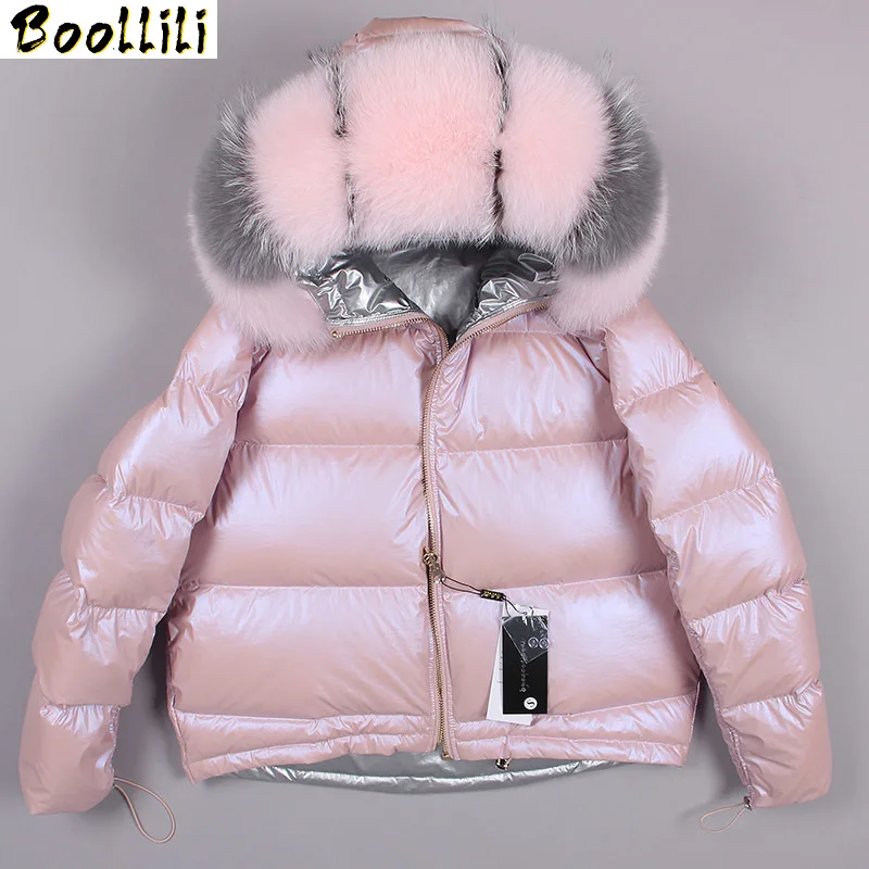 Boollili 2020 Winter Coat Women Real Fox Fur Collar Puffer Down Jacket Women Double Side Wear Warm Korean Parka Manteau Femme 
Boollili 2020 Winter Coat Women Real Fox Fur Collar Puffer Down Jacket Women Double Side Wear Warm Korean Parka Manteau Femme