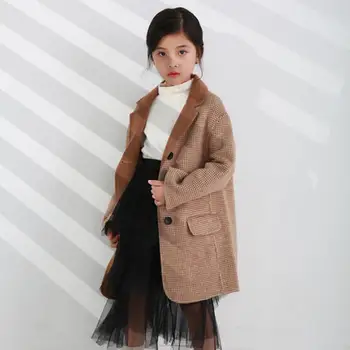 2020 New Girls Double-faced cashmere Overcoat Single-breasted Warm woolen coat Modis kids Clothes Wool jackets Outerwear Y2295
2020 New Girls Double-faced cashmere Overcoat Single-breasted Warm woolen coat Modis kids Clothes Wool jackets Outerwear Y2295