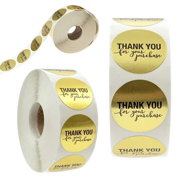 500 Pcs/Roll Sealing Label Decorative Sticker Gold Thank You Sticker Paper Adhesive Sticker For Scrapbooking Stationery Supplies
500 Pcs/Roll Sealing Label Decorative Sticker Gold Thank You Sticker Paper Adhesive Sticker For Scrapbooking Stationery Supplies
