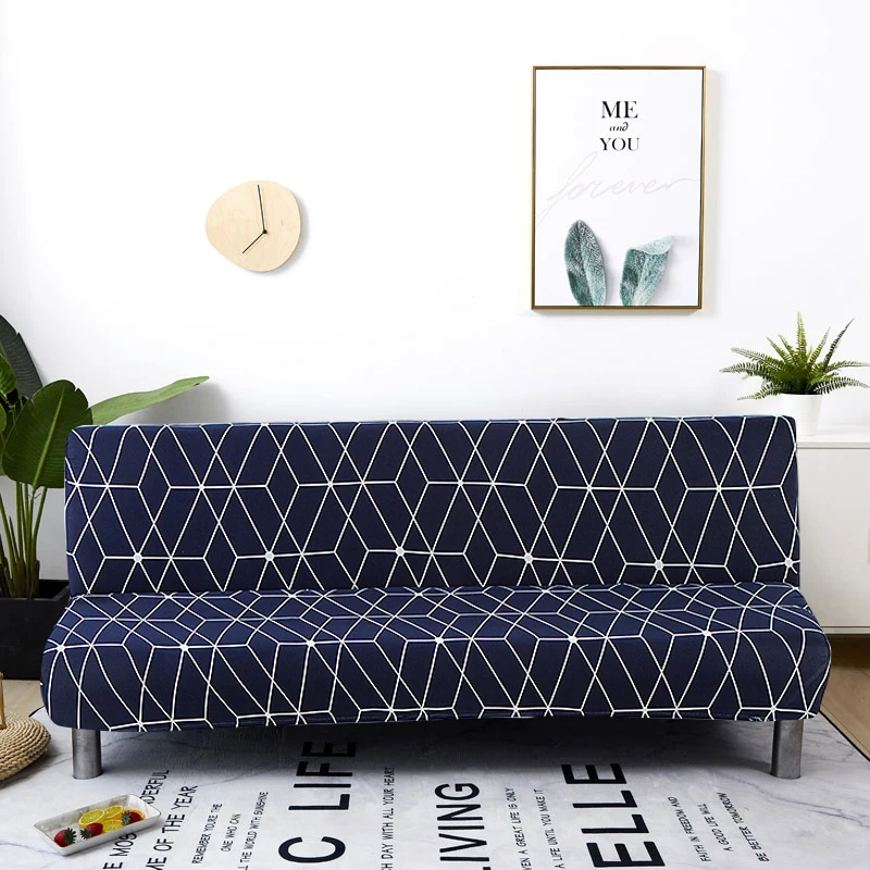Housse extensible pour canapé et lit pliant, pour siège, sans accoudoirs, moderne, pour une longueur de 160 à 190cm, tout compris Housse extensible pour canapé et lit pliant, pour siège, sans accoudoirs, moderne, pour une longueur de 160 à 190cm, tout compris