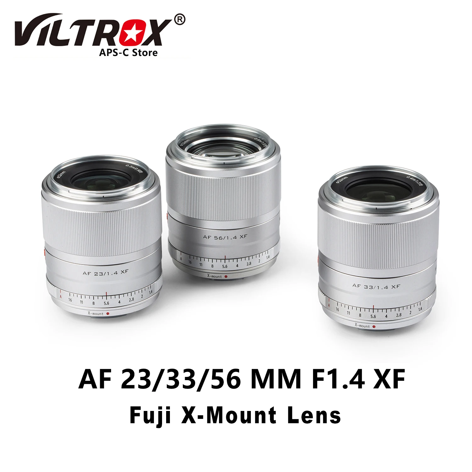 

VILTROX 23MM 33MM 56MM F1.4 XF Auto Focus Lens Portrait Wide Angle Large Aperture APS-C for Fujifilm Fuji Camera Lenses X-Mount