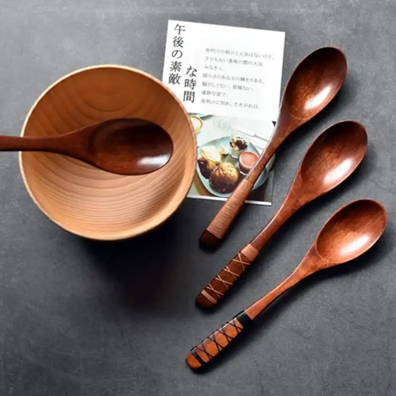 Tableware Spoon Delicate Wooden Spoon Vintage Style Soup Spoon Natural Wooden Large Rice Spoon
Tableware Spoon Delicate Wooden Spoon Vintage Style Soup Spoon Natural Wooden Large Rice Spoon