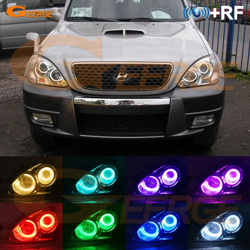 Для Hyundai Terracan 2001 2007 RF remote Bluetooth APP многоцветный ультра яркий RGB светодиодный