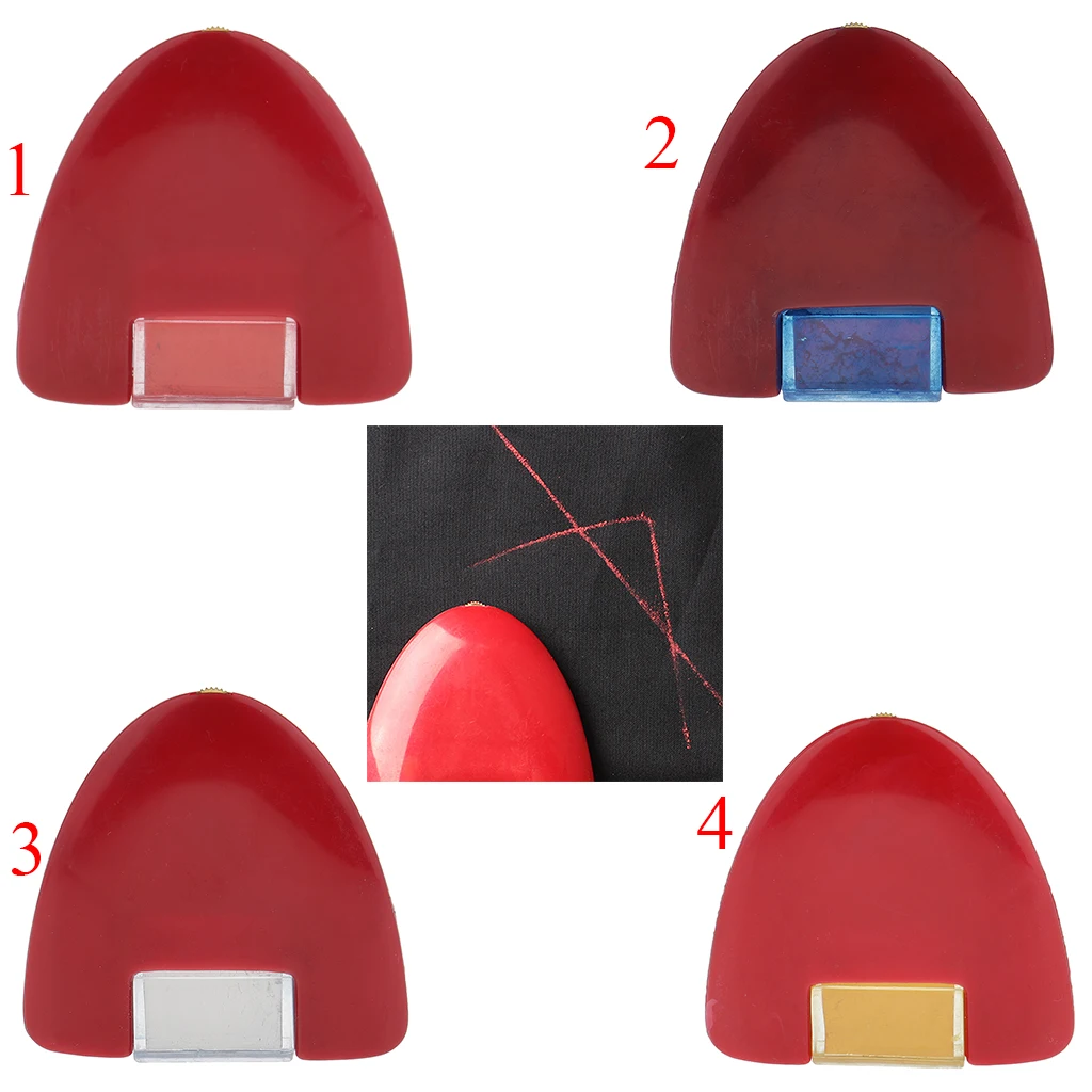 4 Colors Plastic Triangle Dressmaker Tailors Chalk Wheel for Fabric Marking 4 Colors Plastic Triangle Dressmaker Tailors Chalk Wheel for Fabric Marking