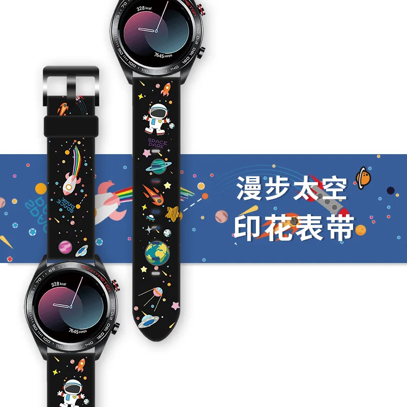 Ремешок для наручных часов Samsung Galaxy Active 2/3 Gear S2, силиконовый браслет для часов с мультяшным принтом, фитнес-браслет Huami Amazfit Bip
Ремешок для наручных часов Samsung Galaxy Active 2/3 Gear S2, силиконовый браслет для часов с мультяшным принтом, фитнес-браслет Huami Amazfit Bip