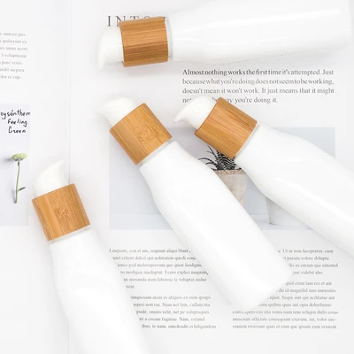 White opal glass cosmetic container 100ml 120ml glass pump bottle makeup bamboo spray bottle 15G 50G bamboo cosmetic containers
White opal glass cosmetic container 100ml 120ml glass pump bottle makeup bamboo spray bottle 15G 50G bamboo cosmetic containers