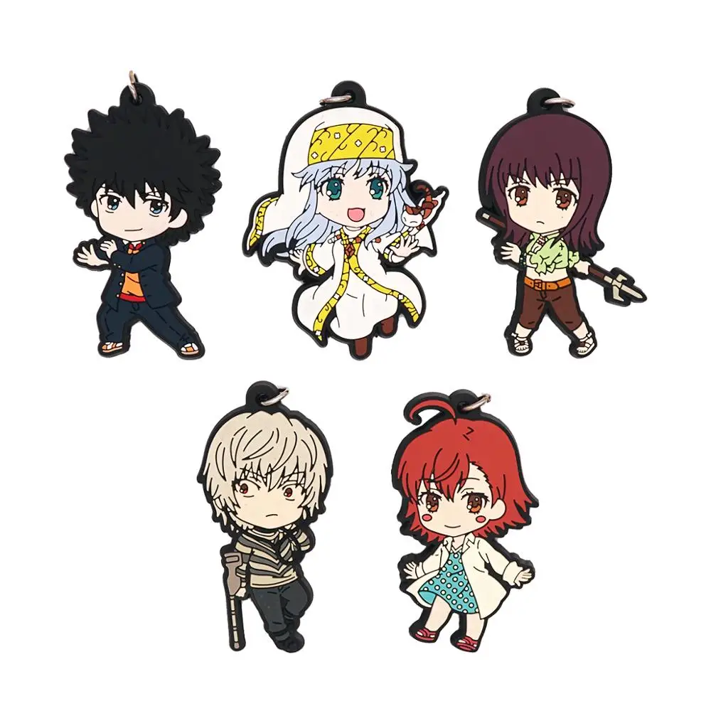 A Certain Magical Index Anime Kamijou Touma Itsuwa Accelerator Index Rubber Keychain
A Certain Magical Index Anime Kamijou Touma Itsuwa Accelerator Index Rubber Keychain