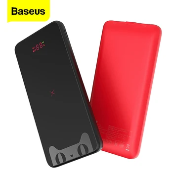Baseus 10000mAh Qi Wireless Charger Power Bank LCD Dual USB External Battery Pack Wireless Powerbank Charger For iPhone Samsung
Baseus 10000mAh Qi Wireless Charger Power Bank LCD Dual USB External Battery Pack Wireless Powerbank Charger For iPhone Samsung