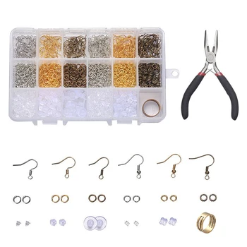 Alloy Accessories Jewelry findings Set Jewelry Making Tools Copper Wire Earplugs Earring Hook Jewelry Making Supplies Kit
Alloy Accessories Jewelry findings Set Jewelry Making Tools Copper Wire Earplugs Earring Hook Jewelry Making Supplies Kit