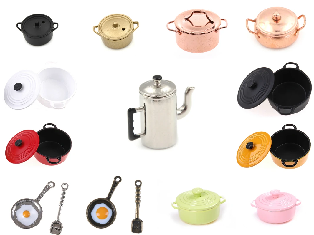 Dollhouse Mini Pot Boiler Pan with Lid Kettle Doll House Miniature Kitchen Utensil Cooking Ware Play Kitchen Toy Accessories
Dollhouse Mini Pot Boiler Pan with Lid Kettle Doll House Miniature Kitchen Utensil Cooking Ware Play Kitchen Toy Accessories