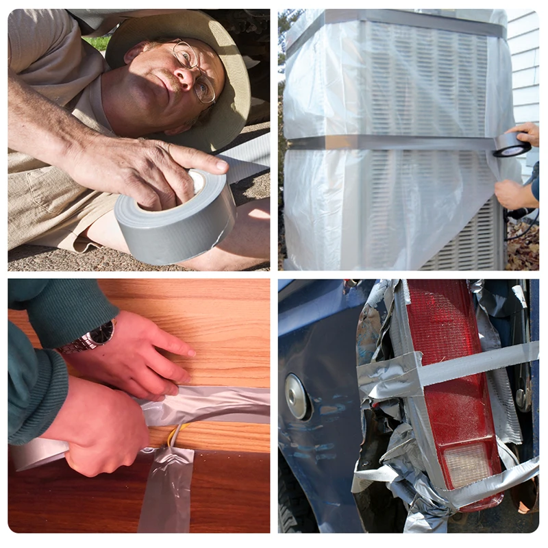 Generic ADHES Heavy Duty Silver Duct Tape For Emergency Repairs And