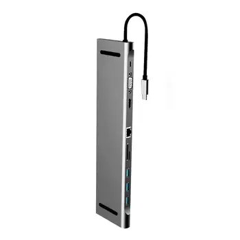 10 in 1 Type-C to USB 3.0 TF HDMI VGA RJ45 Mini DP Hub Adapter Docking Station Laptop Docking Stations Gigabit Network Interface
10 in 1 Type-C to USB 3.0 TF HDMI VGA RJ45 Mini DP Hub Adapter Docking Station Laptop Docking Stations Gigabit Network Interface