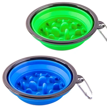 2 Pack Collapsible Dog Bowl, Slow Feed Dog Bowl, Foldable Pet Travel Bowl, Portable Slow Feeder Cat Bowl, for Outdoor Camping Pe 
2 Pack Collapsible Dog Bowl, Slow Feed Dog Bowl, Foldable Pet Travel Bowl, Portable Slow Feeder Cat Bowl, for Outdoor Camping Pe