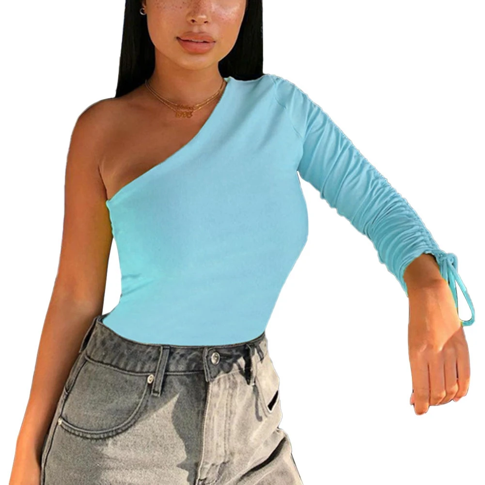 Office Lady Slimming Solid Color Blouses Dailywear Women One Shoulder Shirts Top Female Drawstring Long Sleeve Tops Blouses
Office Lady Slimming Solid Color Blouses Dailywear Women One Shoulder Shirts Top Female Drawstring Long Sleeve Tops Blouses