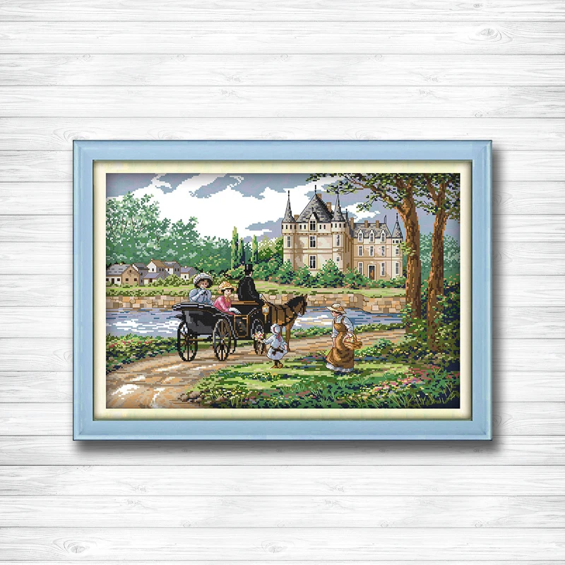 Suburban scenery castle Outing diy painting dmc 14CT 11CT counted cross stitch Needlework Set Embroidery kits Home decor crafts
Suburban scenery castle Outing diy painting dmc 14CT 11CT counted cross stitch Needlework Set Embroidery kits Home decor crafts