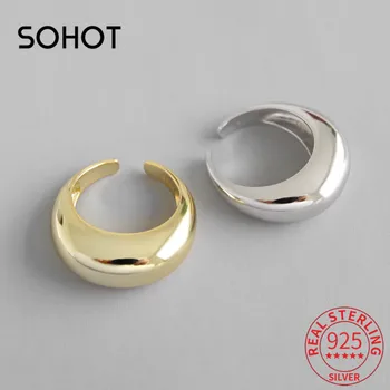 SOHOT 100% 925 Sterling Silver Opened Moon Shape Women Charm Ring Chic Exaggeration European Brand Popular Female Fine Jewelry 
SOHOT 100% 925 Sterling Silver Opened Moon Shape Women Charm Ring Chic Exaggeration European Brand Popular Female Fine Jewelry