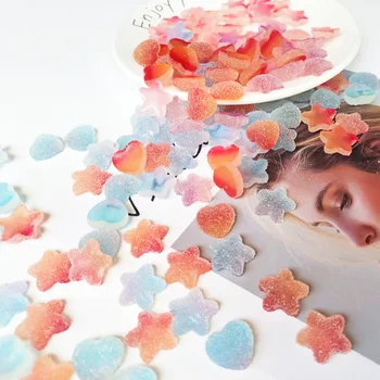 Artificial Sugar Resin Cabochon Heart Star Rainbow Fudge Candy Art DIY Figurine Craft Case Hair Clip Decoration 20pc/lot
Artificial Sugar Resin Cabochon Heart Star Rainbow Fudge Candy Art DIY Figurine Craft Case Hair Clip Decoration 20pc/lot