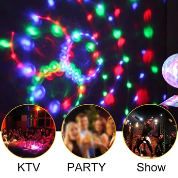 Colorful Auto Rotating RGB LED Stage light Xmas Party Effect Lights Magic double Balls Laser LED KTV Bar DJ light Ball new 
Colorful Auto Rotating RGB LED Stage light Xmas Party Effect Lights Magic double Balls Laser LED KTV Bar DJ light Ball new