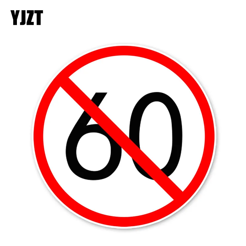 YJZT 12.1*12.1CM Warning Sign 60 Safe Speed Limit Accessories Car Stickers C30-0290
YJZT 12.1*12.1CM Warning Sign 60 Safe Speed Limit Accessories Car Stickers C30-0290