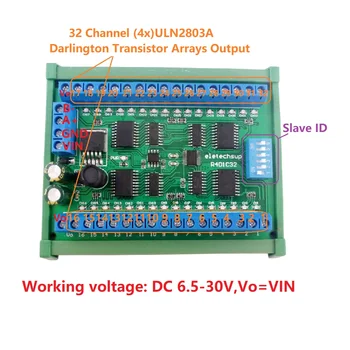 DC 12V 24V 32-Channels DIN35 C45 Rail Box RS485 Modbus RTU ULN2803A Darlington Transistor Controller PLC IO expansion Board
DC 12V 24V 32-Channels DIN35 C45 Rail Box RS485 Modbus RTU ULN2803A Darlington Transistor Controller PLC IO expansion Board