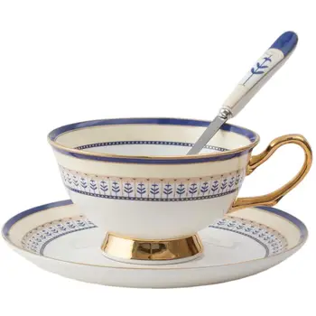 Ceramics Coffee Cup Dish Spoon Blue Coffee Cup Set Heat Insulation Office Mugs With The Handle Milk Cup Drinkware Exquisite Gift
Ceramics Coffee Cup Dish Spoon Blue Coffee Cup Set Heat Insulation Office Mugs With The Handle Milk Cup Drinkware Exquisite Gift
