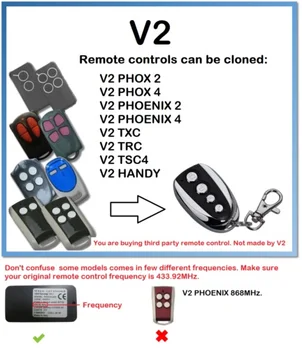 duplicator V2 PHOX 2,4 PHOENIX 2,4, TXC TRC TSC4 HANDY Remote Control Duplicator 433MHz rolling code
duplicator V2 PHOX 2,4 PHOENIX 2,4, TXC TRC TSC4 HANDY Remote Control Duplicator 433MHz rolling code