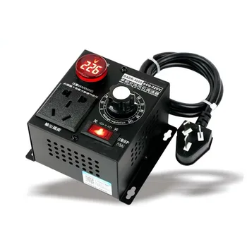 AC0-220V Single-phase Motor Speed Governor Fan Speed Adjustable Switch Thermostat with Voltameter 4KW
AC0-220V Single-phase Motor Speed Governor Fan Speed Adjustable Switch Thermostat with Voltameter 4KW